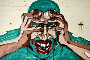 Stress bewältigen beschrieben durch ein Graffiti